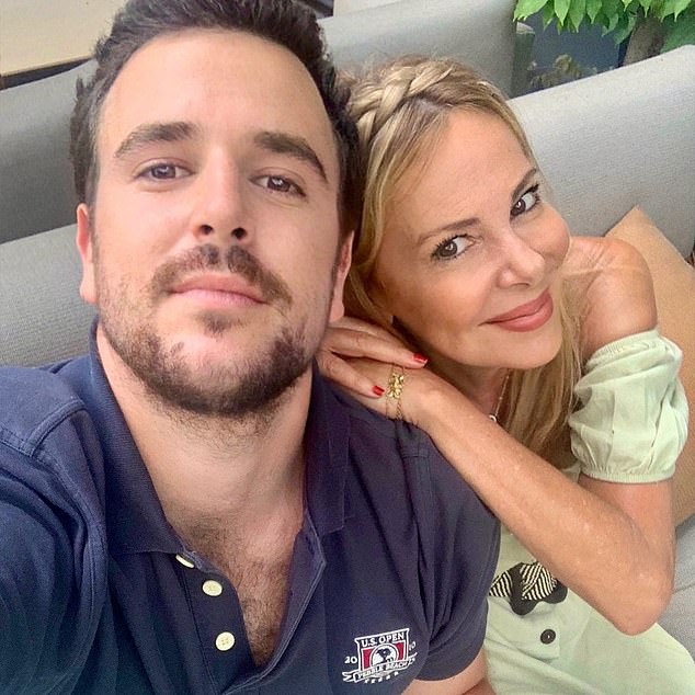 Pictured: Actress and presenter Ana Obregón is seen with her late son Aless Lequio. Obregón has revealed that she had encouraged her son to preserve samples of sperm before he began treatment for caner, and that he expressed a desire just before dying to have a child